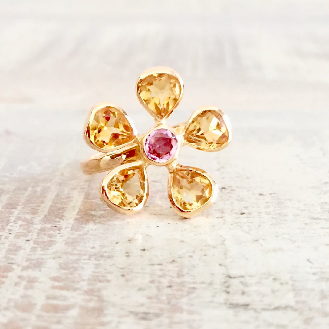 Daisy Yellow Ring