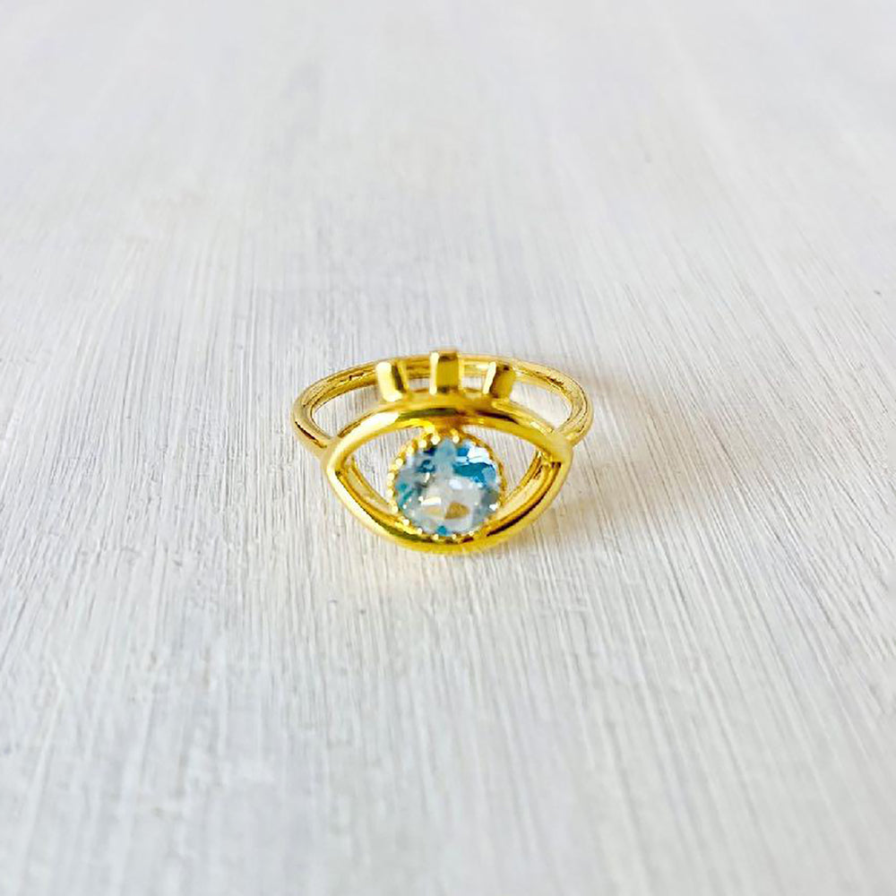 Third Eye Aquamarine Ring