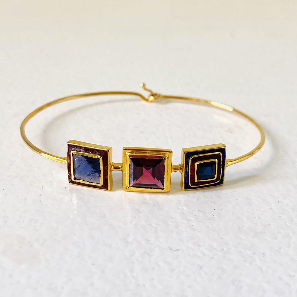 Tourmaline and Sapphire Bracelet