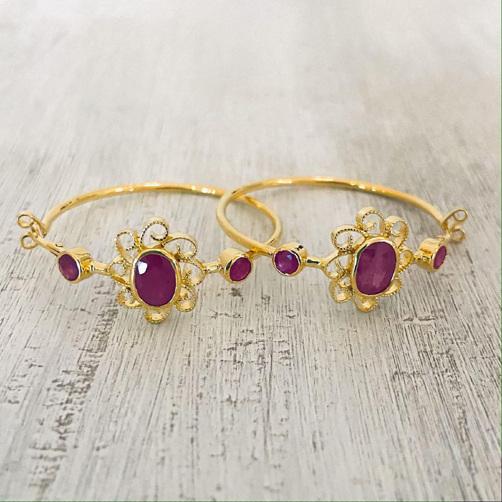 Maya Ruby hoops