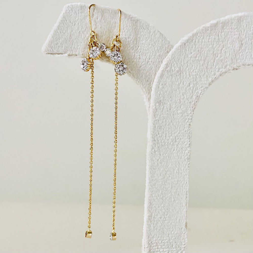 Delia Diamond Chain Earrings